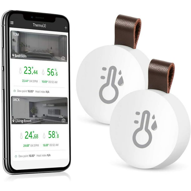 Wireless Thermometer Humidity Hygrometer Mini Bluetooth Sensor Home Alert Temp